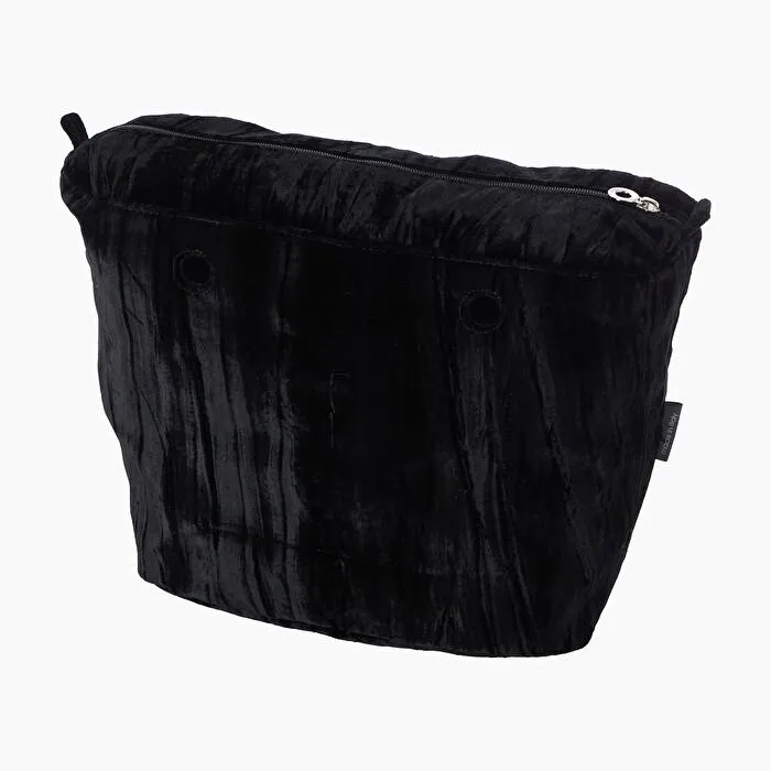 Bolsa interna O bag en terciopelo arrugado