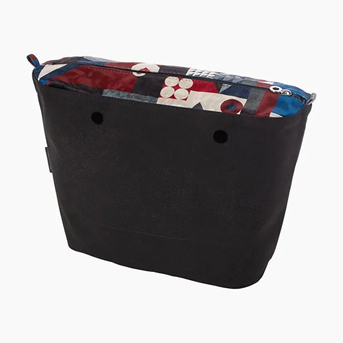 Bolsa interna O bag en terciopelo bordeaux/riverside