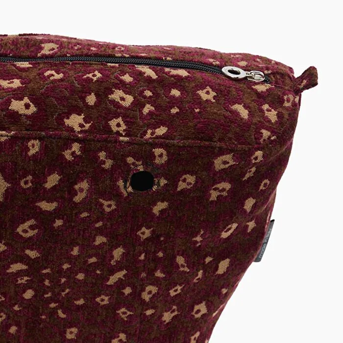Bolsa interna O bag jacquard leopardo
