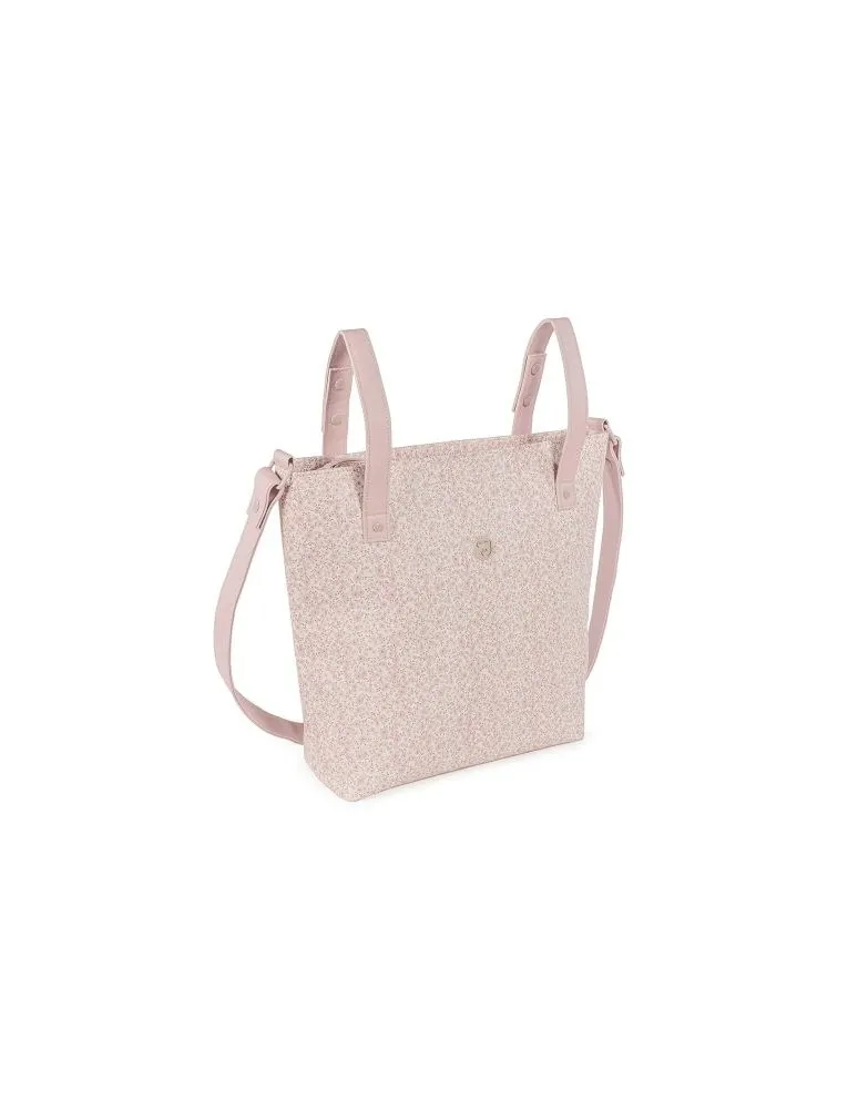 BOLSA PANERA FLOWER MELLOW ROSA PASITO A PASITO