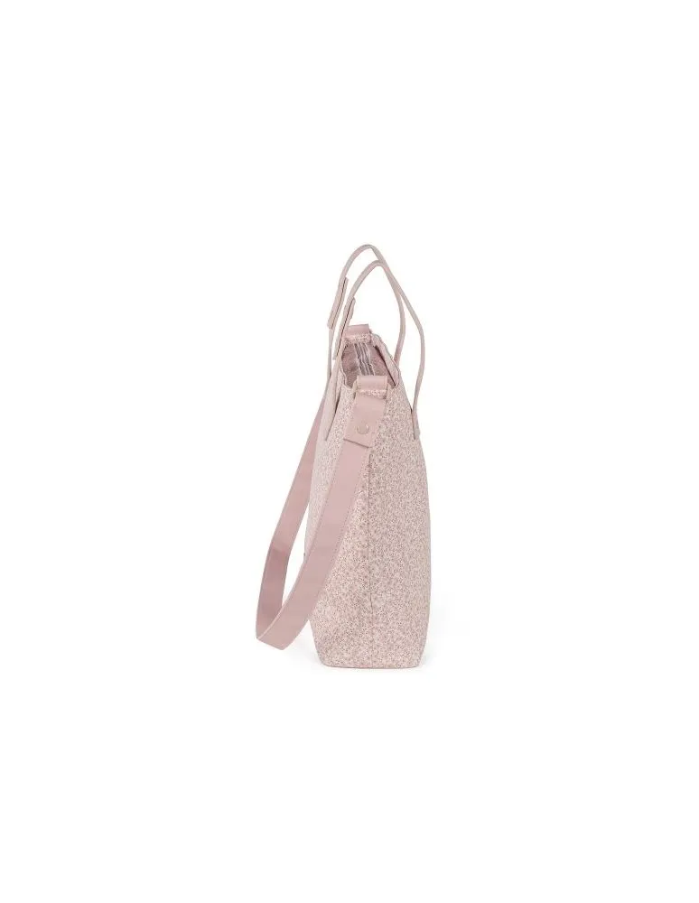 BOLSA PANERA FLOWER MELLOW ROSA PASITO A PASITO