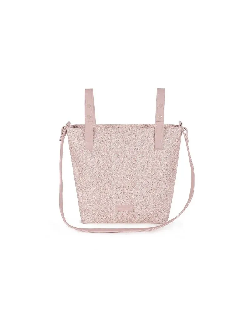 BOLSA PANERA FLOWER MELLOW ROSA PASITO A PASITO
