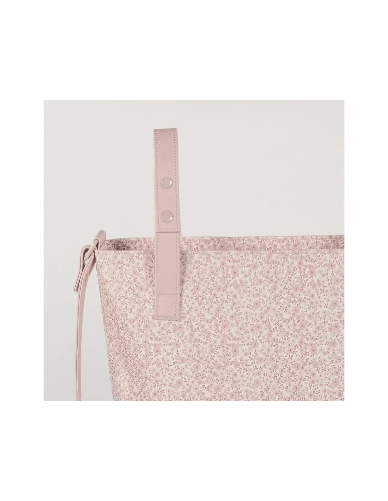 BOLSA PANERA FLOWER MELLOW ROSA PASITO A PASITO