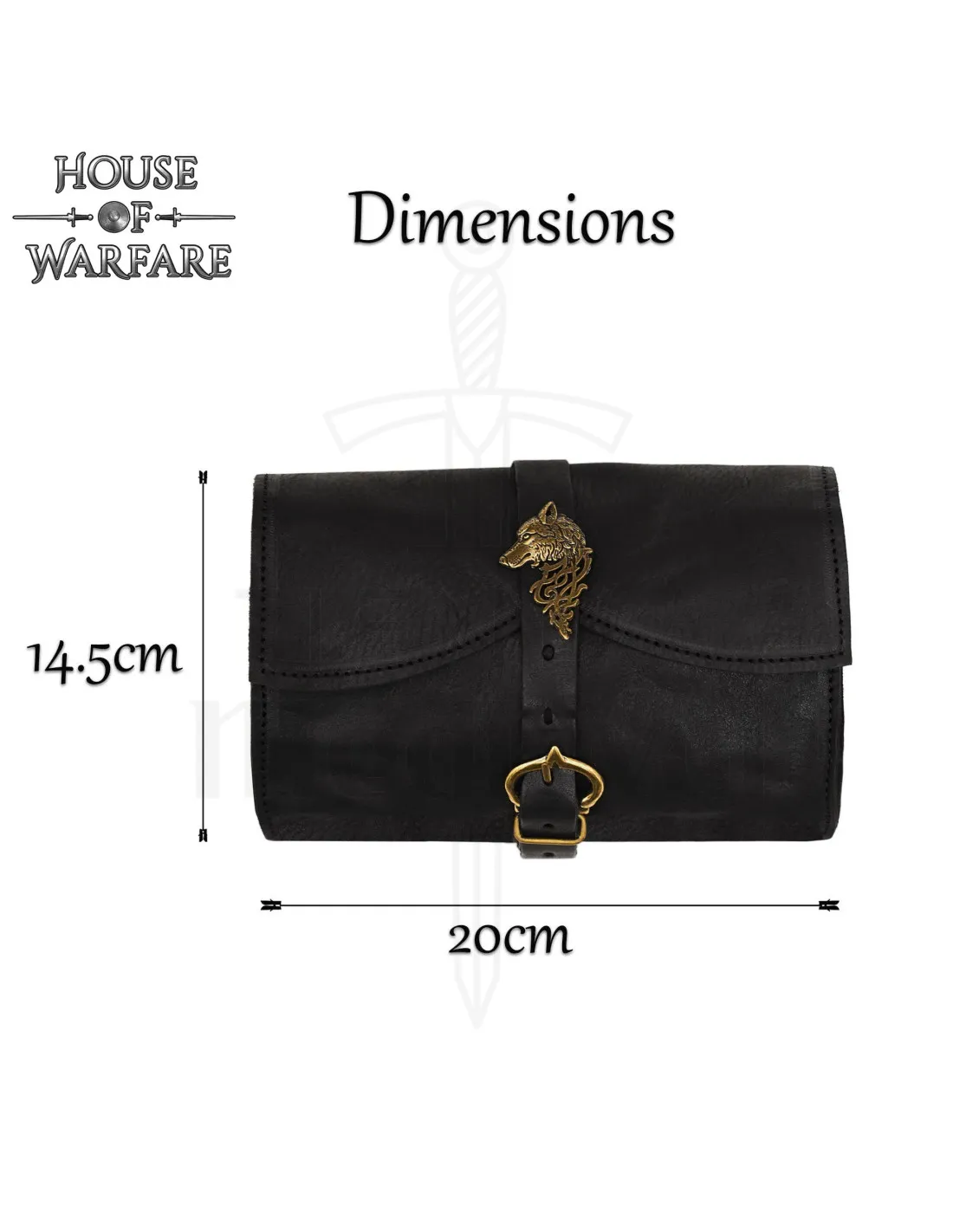 BOLSA, TIPO RIñONERA, LOBO AVENTURERO  NEGRA
