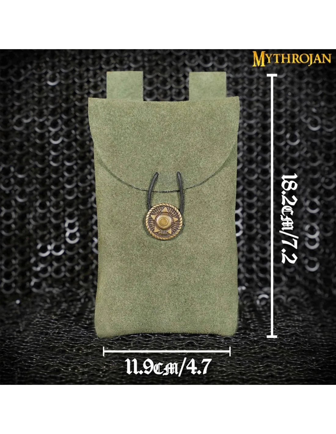 BOLSA, TIPO RIñONERA, PARA RECREACIONISTAS  VERDE (18,2X11,9 CM.)