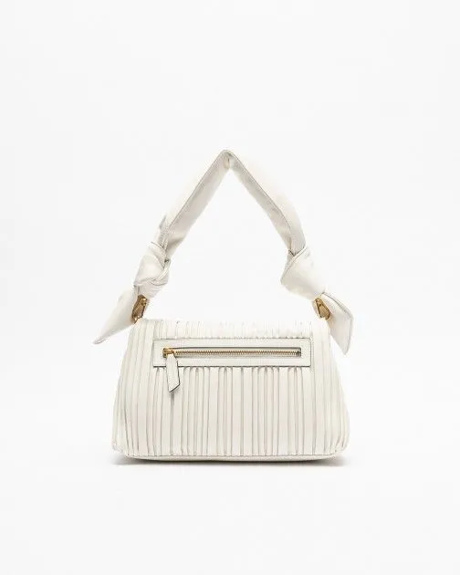Bolso de hombro Karl Lagerfeld K/Kushion Knotted SM Fold Tote Blanco