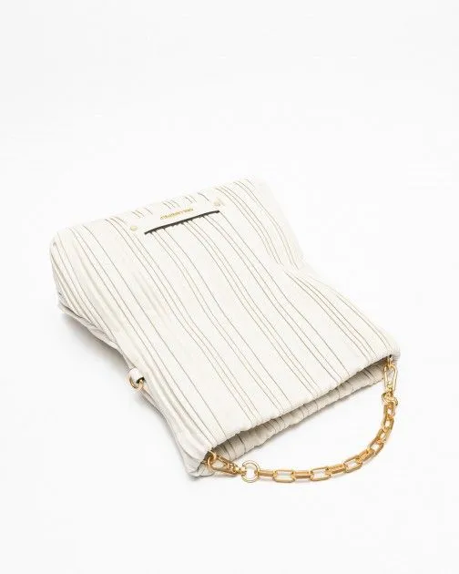 Bolso de hombro Karl Lagerfeld K/Kushion Knotted SM Fold Tote Blanco