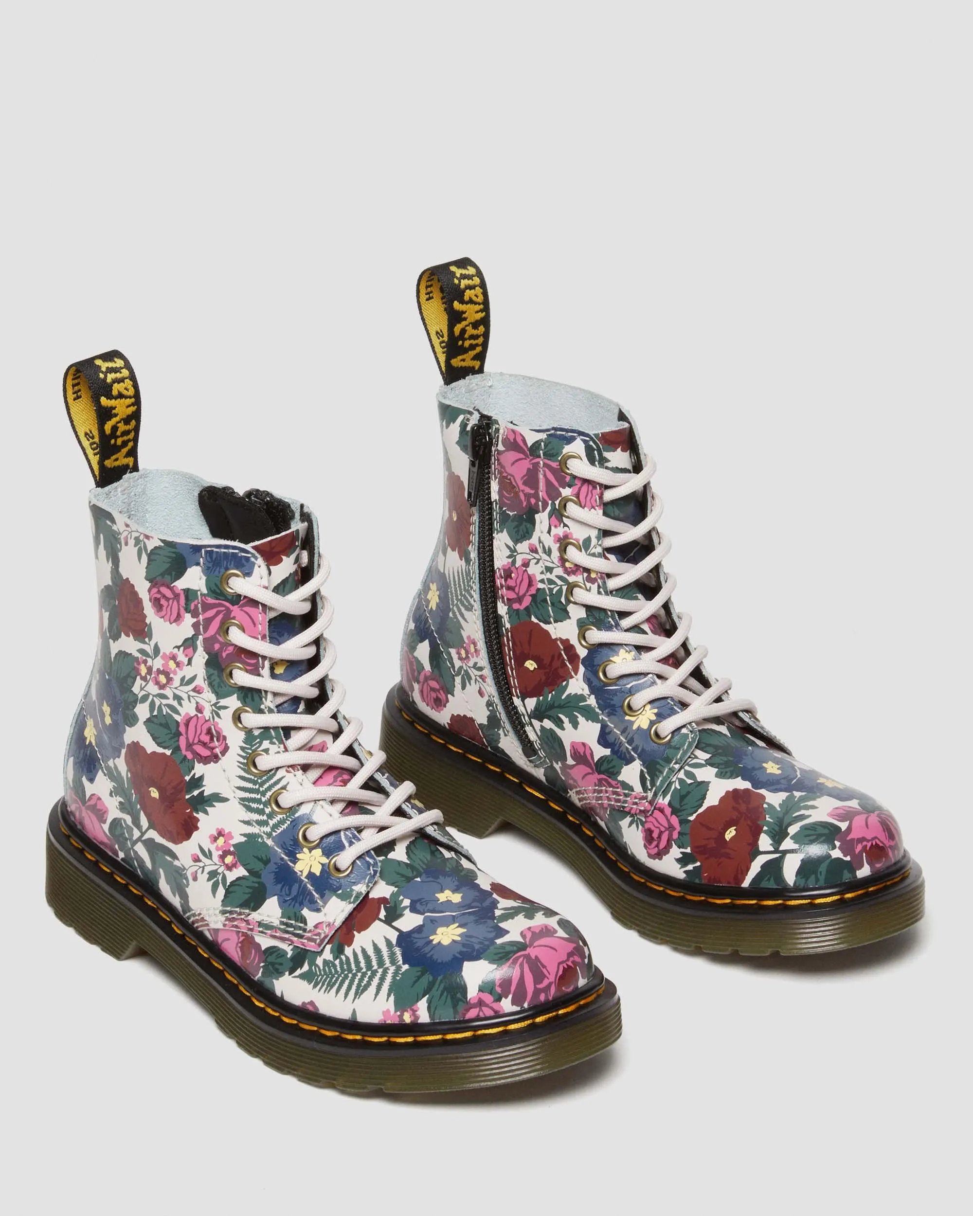 Botas 1460 English Garden de piel para junior