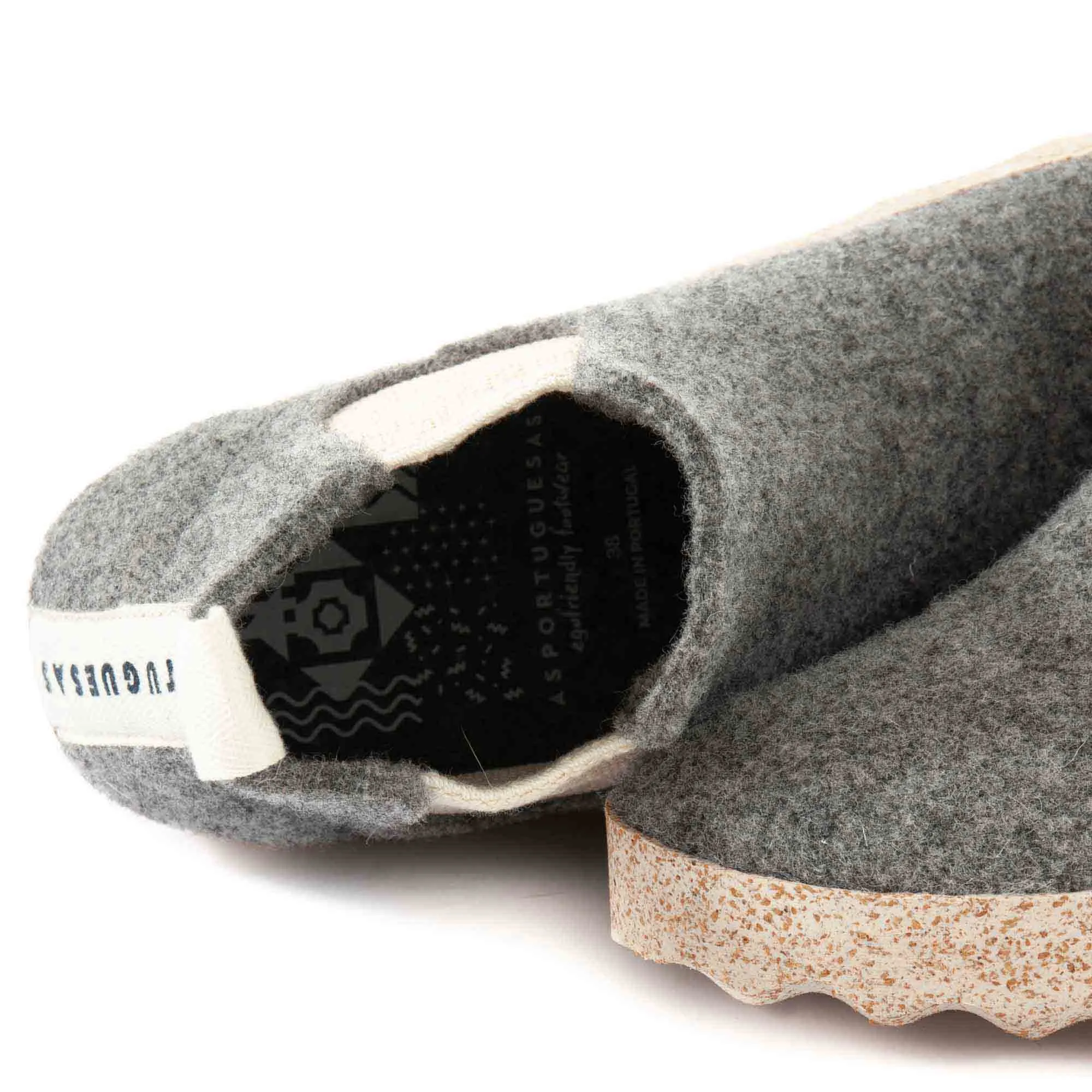 Botas ASPORTUGUESAS Caia Tweed Felt Concrete P018084000