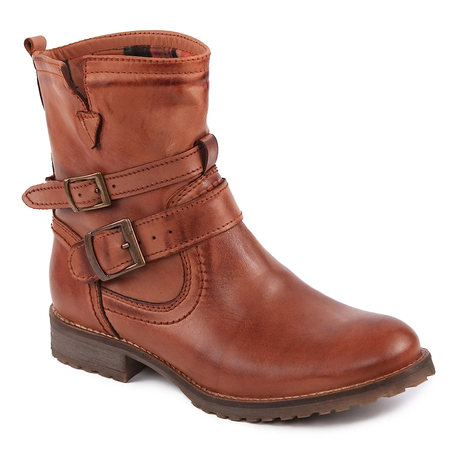 Botas bajas camel mujer Sacchi