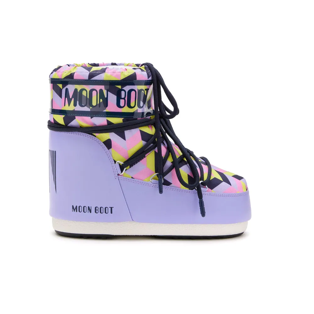 Botas Bajas MOON BOOT MB ICON LOW OPTICAL 80D1409550 Color Lila