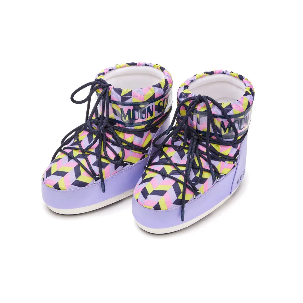 Botas Bajas MOON BOOT MB ICON LOW OPTICAL 80D1409550 Color Lila