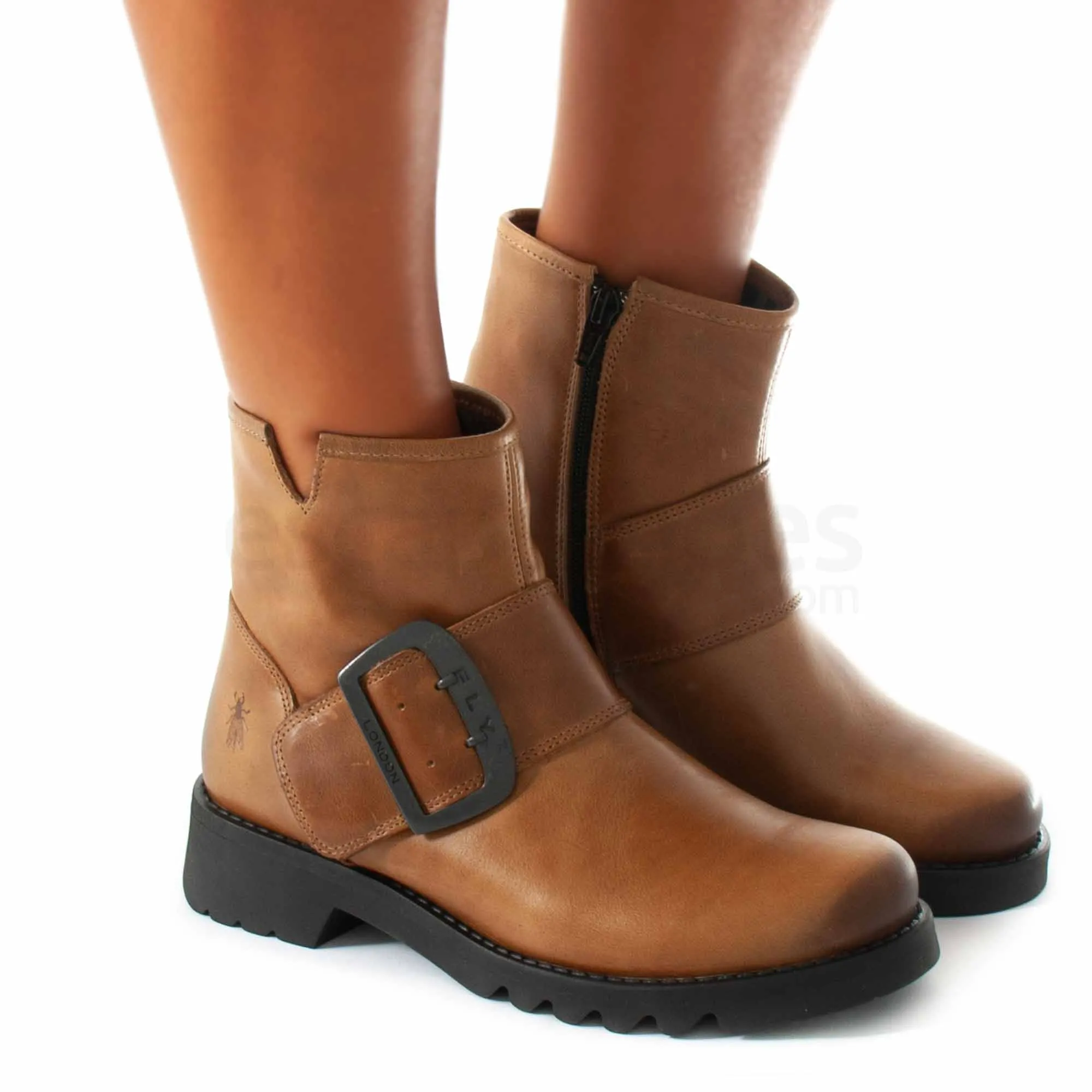 Botas FLY LONDON Rily Rug Camel P144991006
