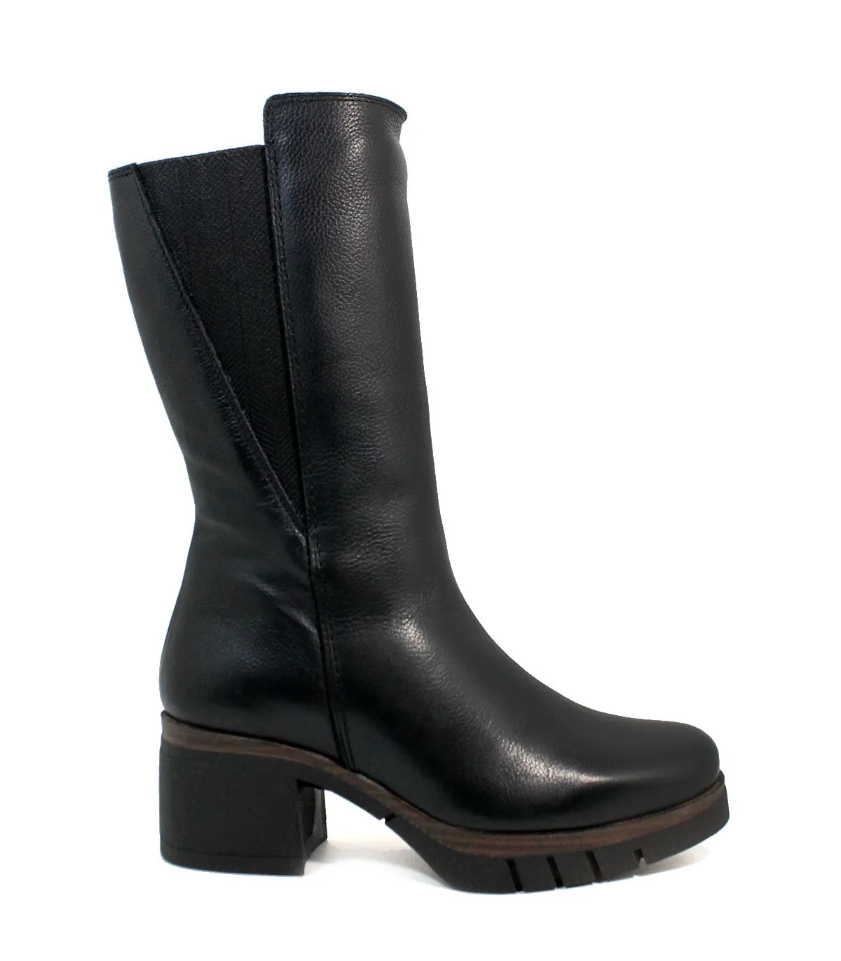 BOTAS MUJER TACÓN MEDIO 111138 NEGRO