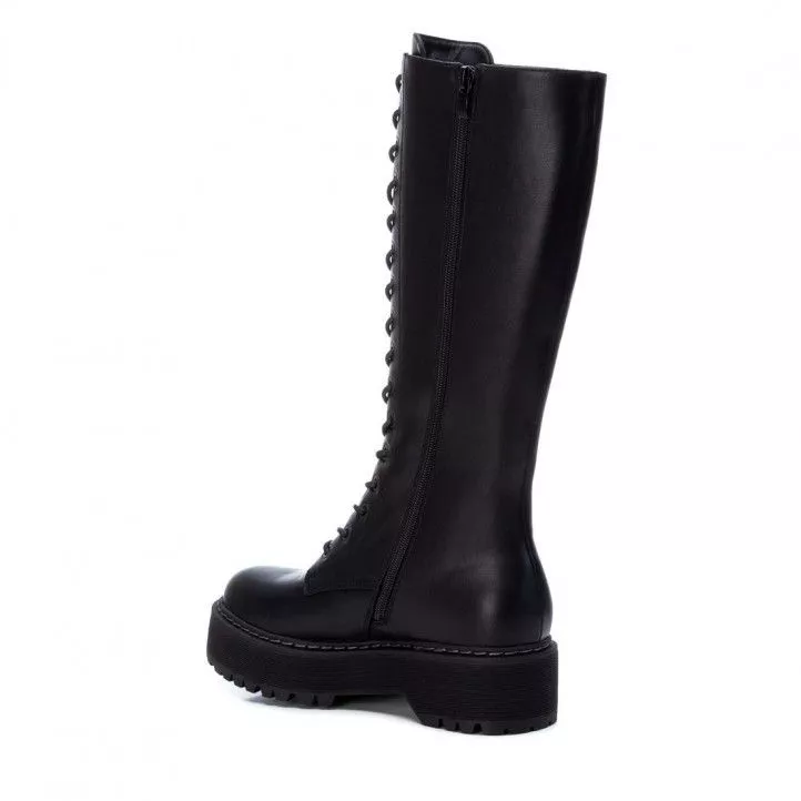 Botas planas Xti 042928 cremallera lateral y plataforma