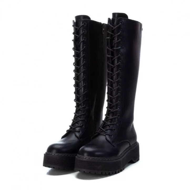 Botas planas Xti 042928 cremallera lateral y plataforma
