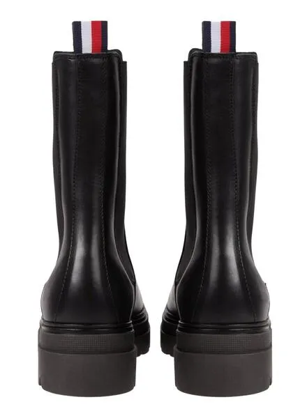 Botas Tommy Hilfiger Chelsea Negras Para Mujer
