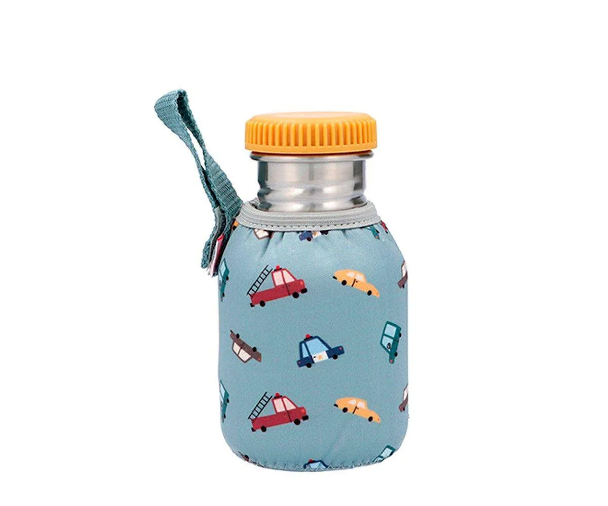 Botella Acero Funda Vintage Cars 350ml