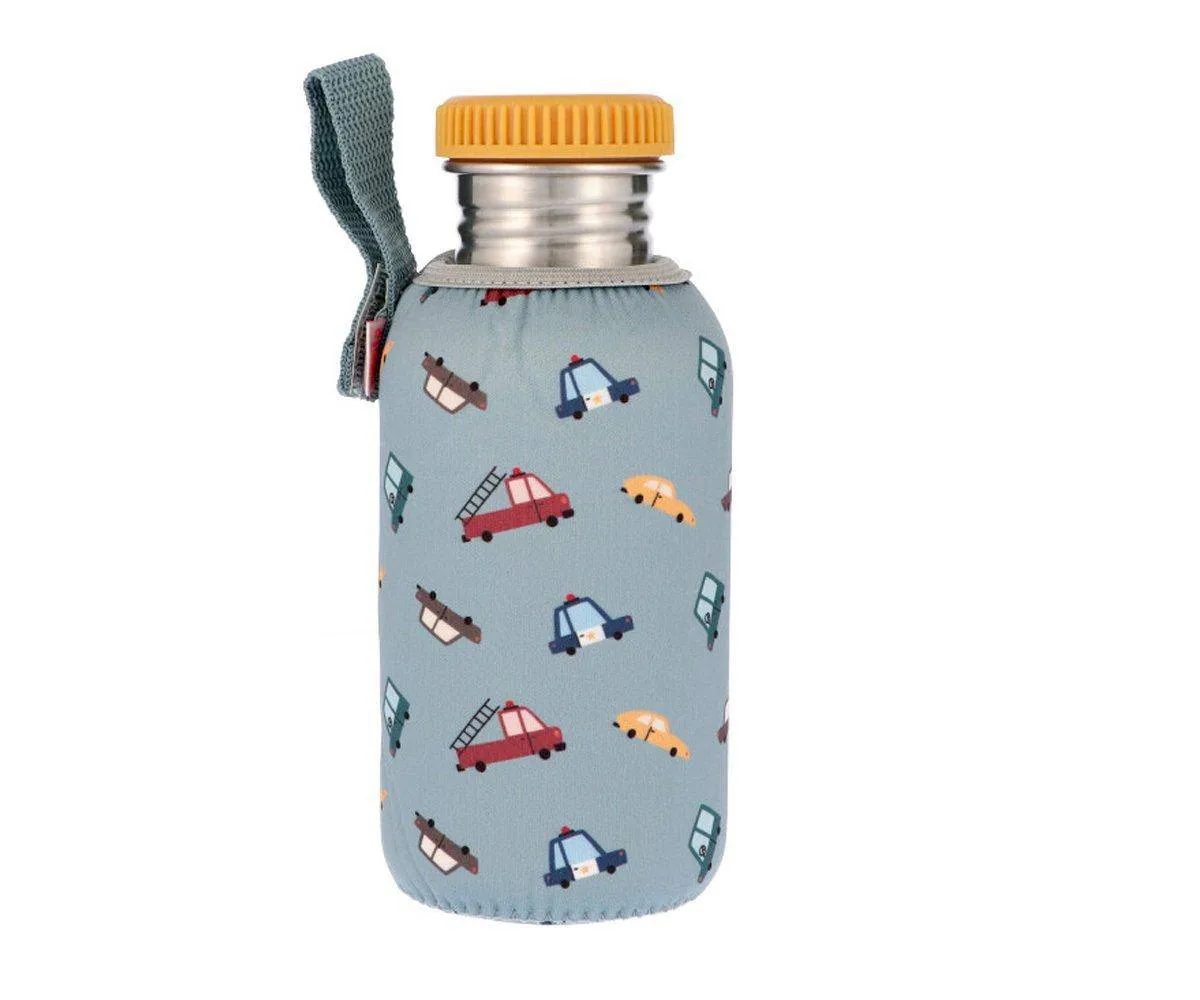 Botella Acero Funda Vintage Cars 500ml