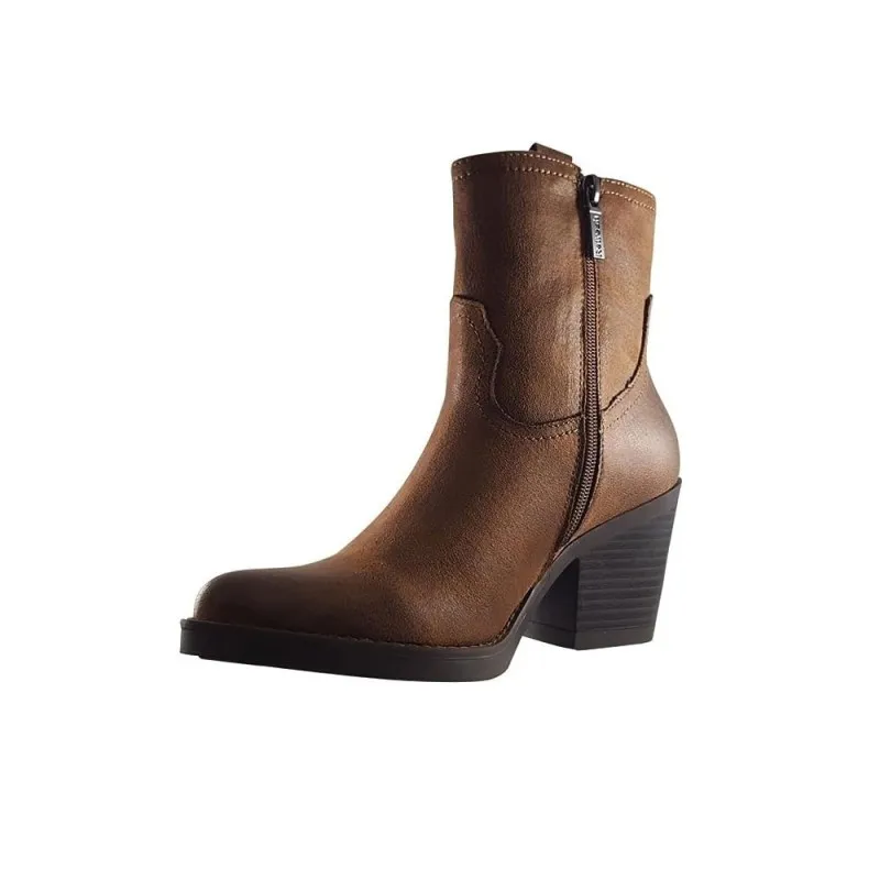 Botines De TacÓn Refresh 171488 Mujer Camel