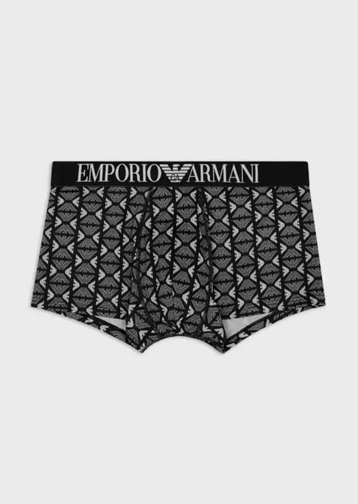 Boxer Emporio Armani 111290 3R535 06121 aquile nero/bianco