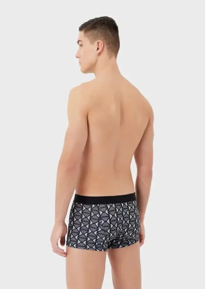 Boxer Emporio Armani 111290 3R535 06121 aquile nero/bianco