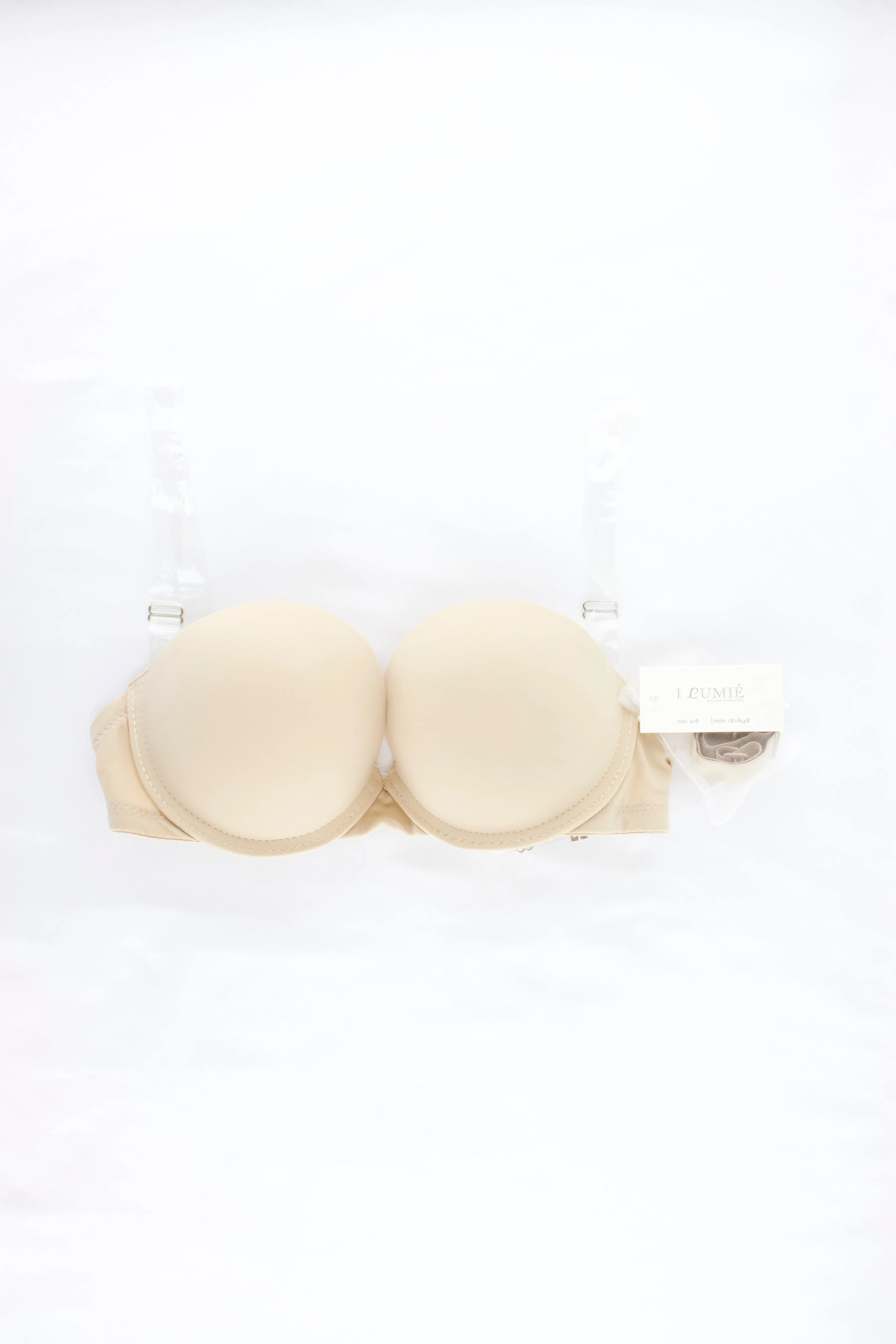 BRA STRAPLESS PUSH UP ESPALDA TRANSPARENTE  IB1854B