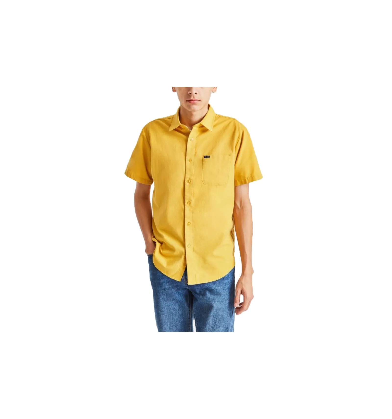 BRIXTON CHARTER OXFORD S/S SUNSET YELLOW