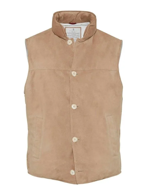 BRUNELLO CUCINELLI CHALECO  BEIS