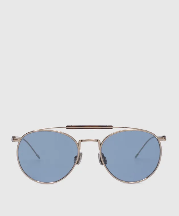 Brunello Cucinelli Sartorial Sunset gold sunglasses