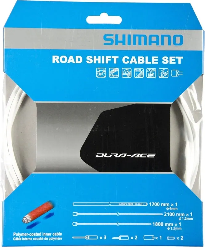 CABLE DE CAMBIO Y FORROS RUTA POLYMERO BCO