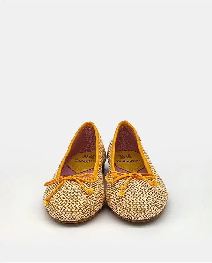 CALLAGHAN Zapato bailarina rafia