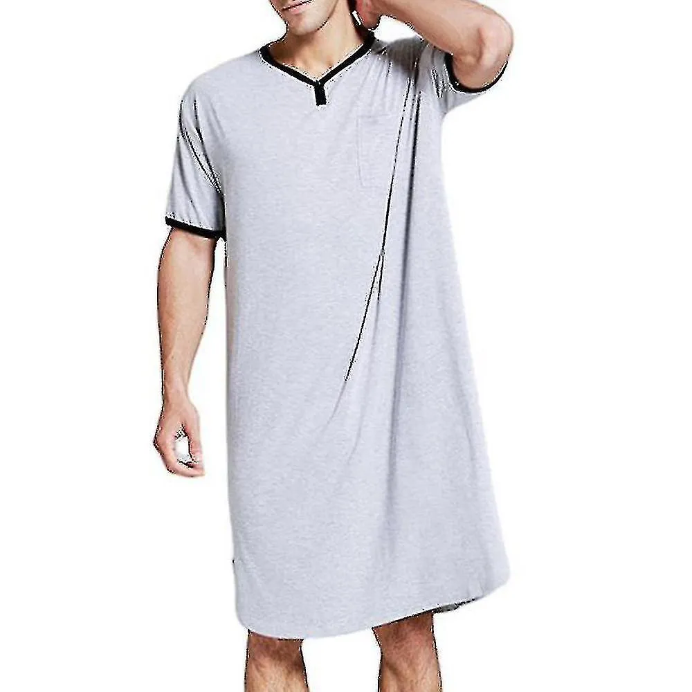 Camisa de noche para hombre Ropa de salón Ropa de noche Ropa de dormir