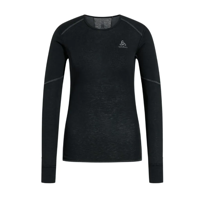 CAMISETA DE MANGA LARGA PARA MUJER ODLO ACTIVE XWARM ECO (NEGRO)