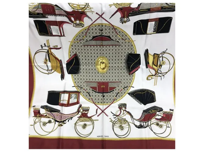Carré Hermès "Transformation cars" de F. de la Perrière Multicolor 