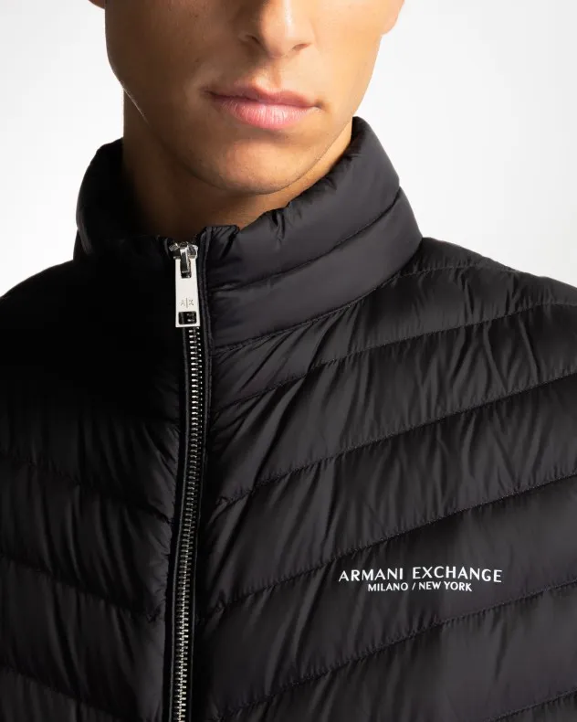 Chaleco acolchado Armani Exchange 8NZQ52 Negro
