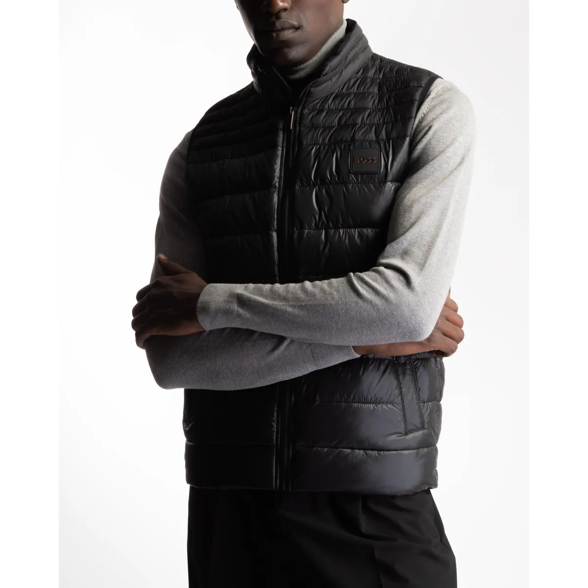 Chaleco acolchado Boss Odeno Negro