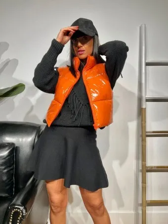 Chaleco Acolchado Vinilo NIMROD Naranja