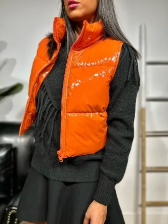 Chaleco Acolchado Vinilo NIMROD Naranja