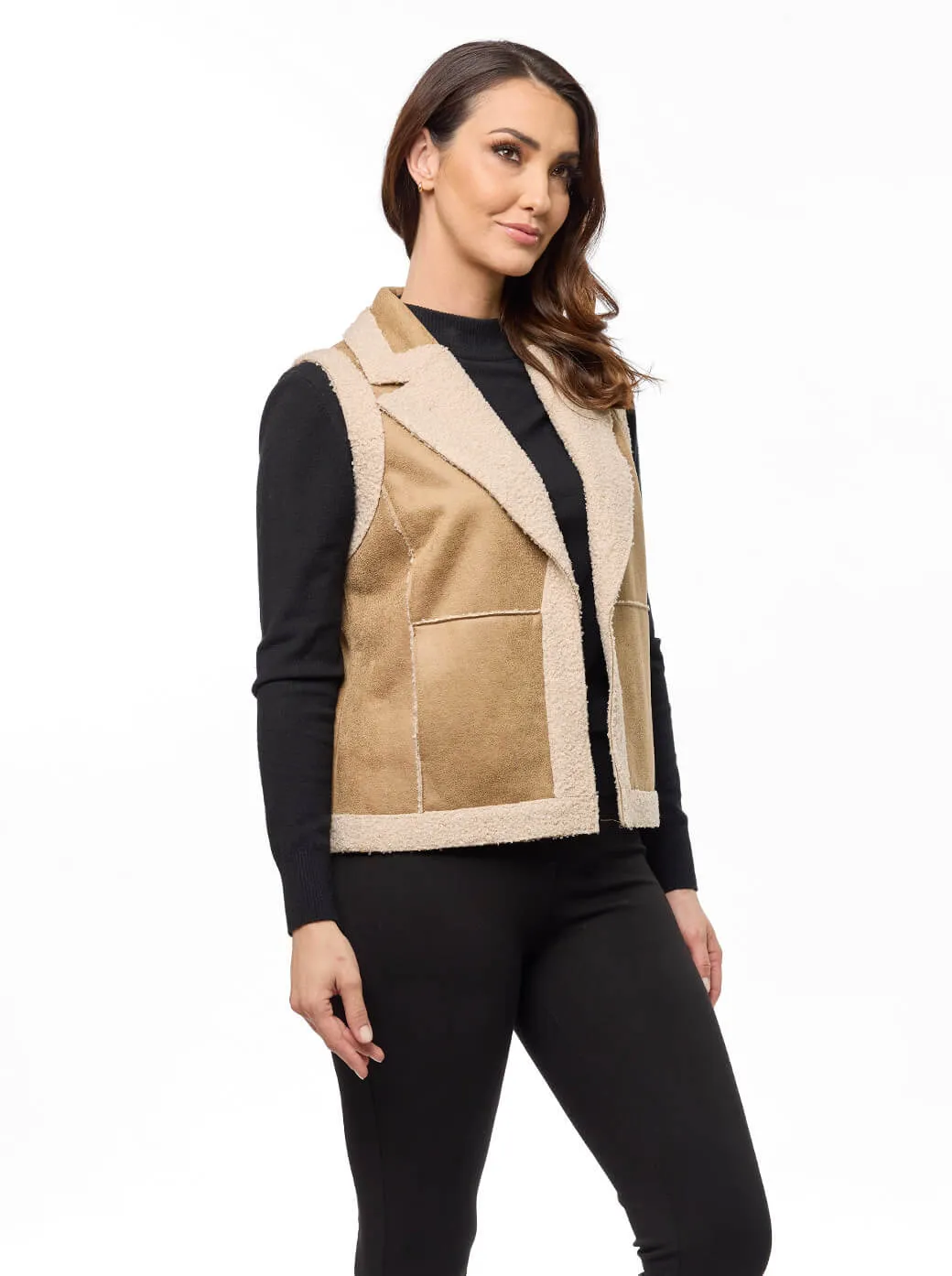 Chaleco beige Olenka