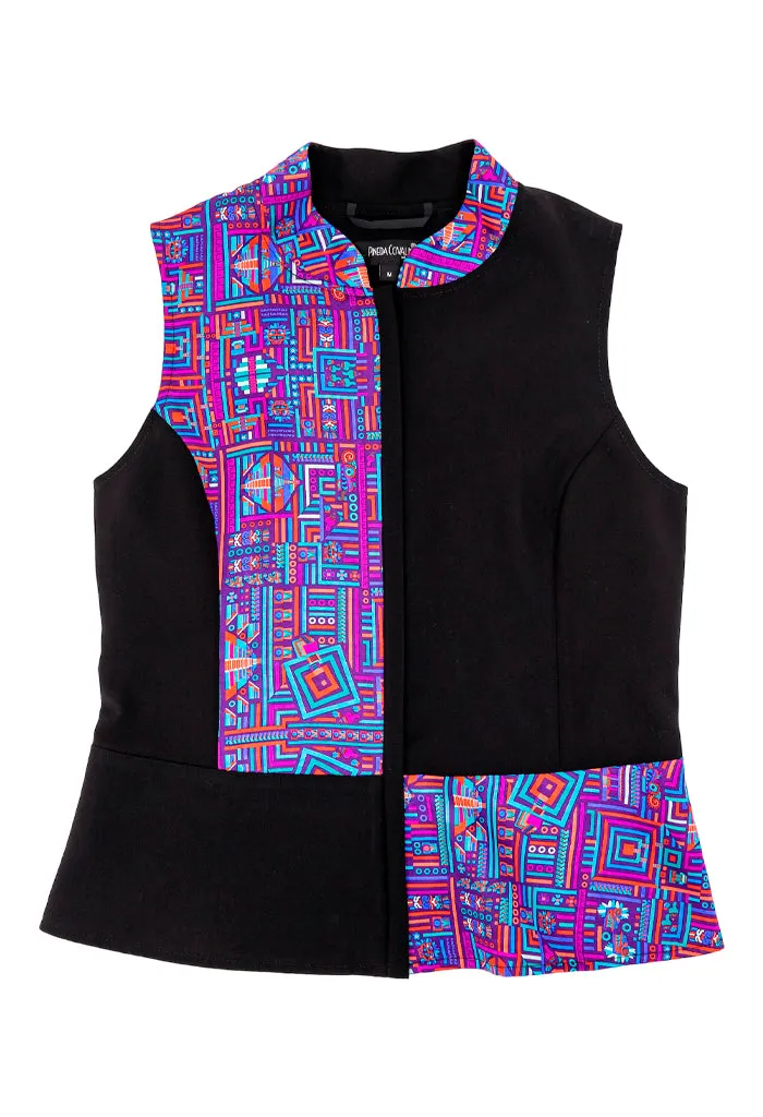 Chaleco Combinado Teotihuacán Morado Jqd