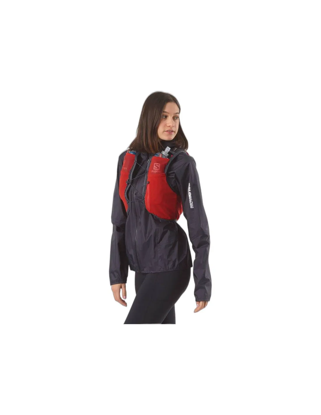 Chaleco de Running Salomon Active Skin 4 Rojo
