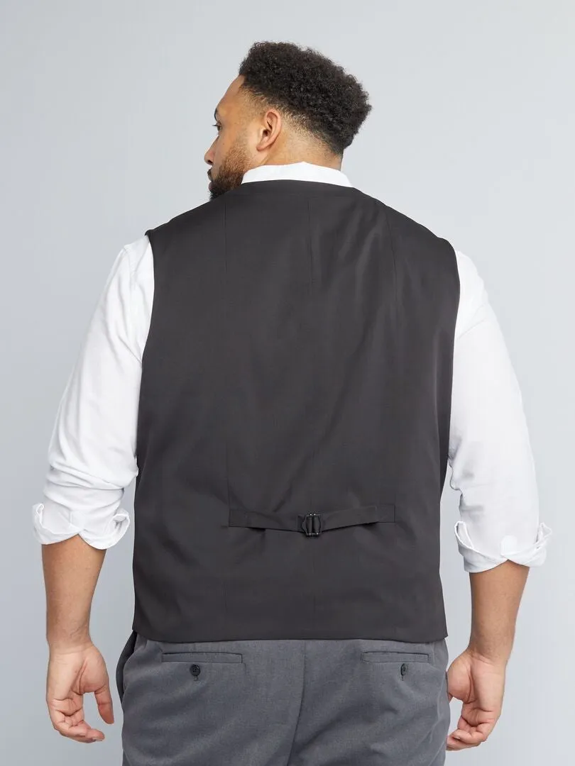 CHALECO DE TRAJE SLIM  NEGRO