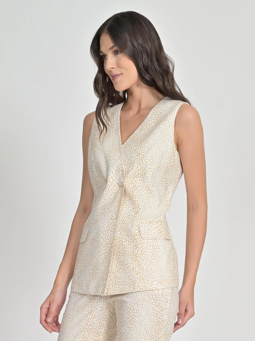Chaleco estampado Camila