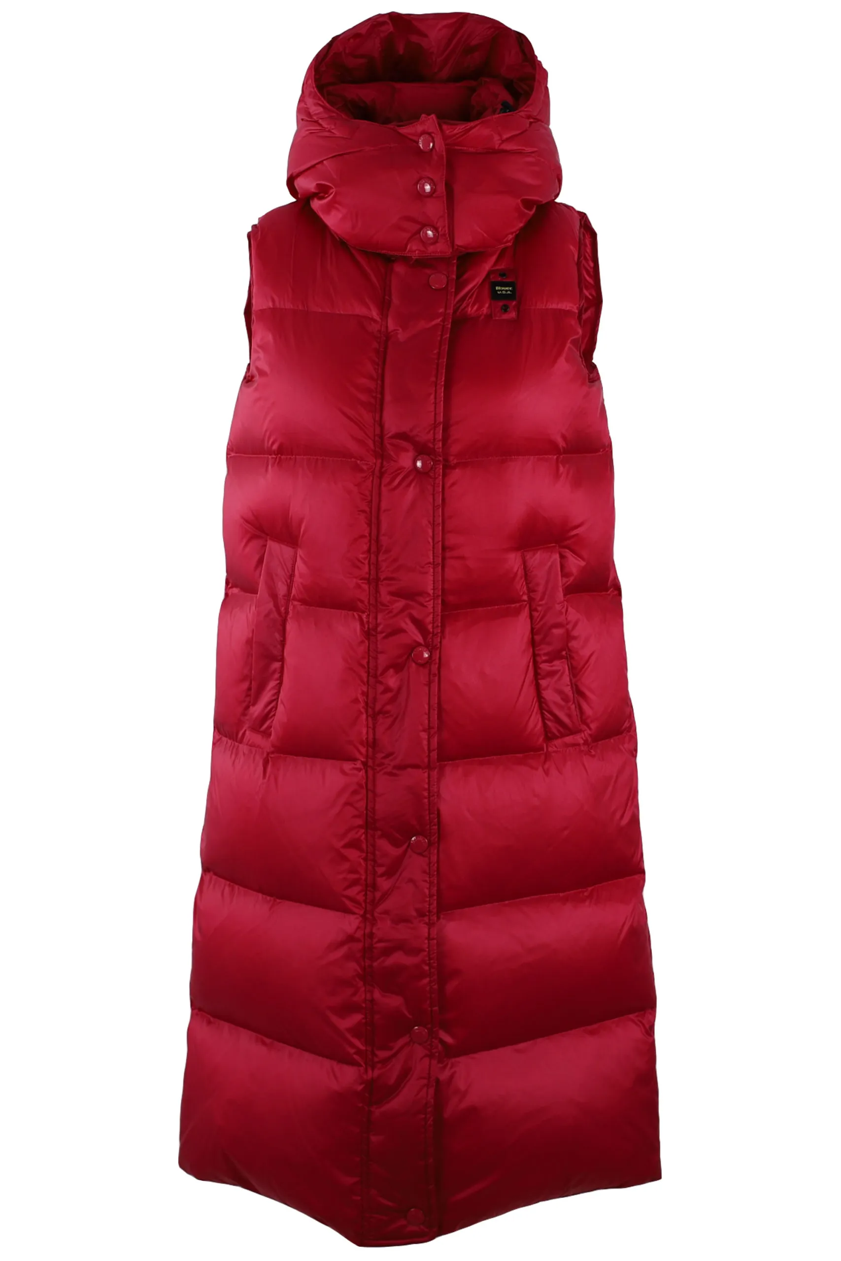 Chaleco fucsia largo