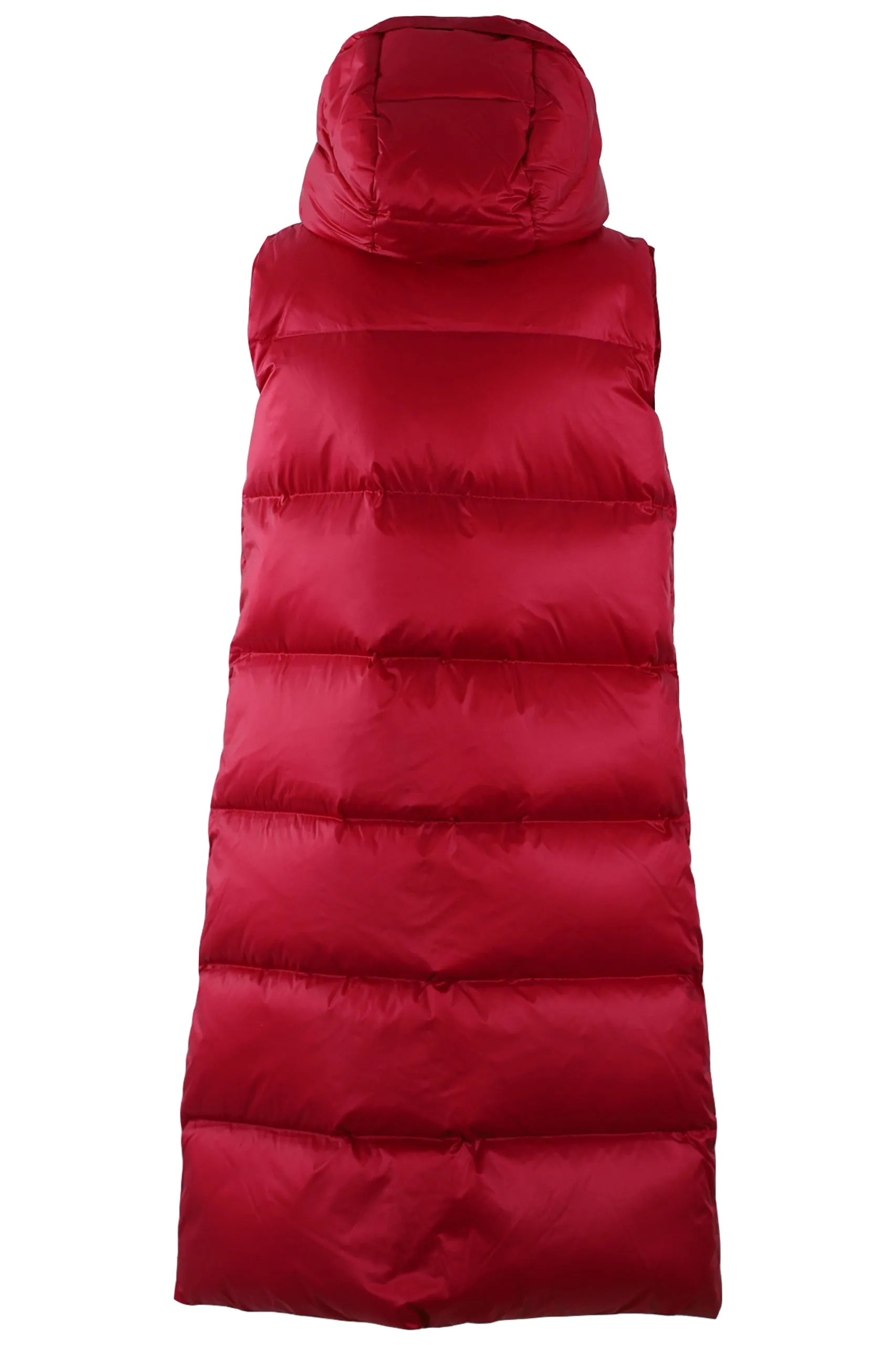Chaleco fucsia largo