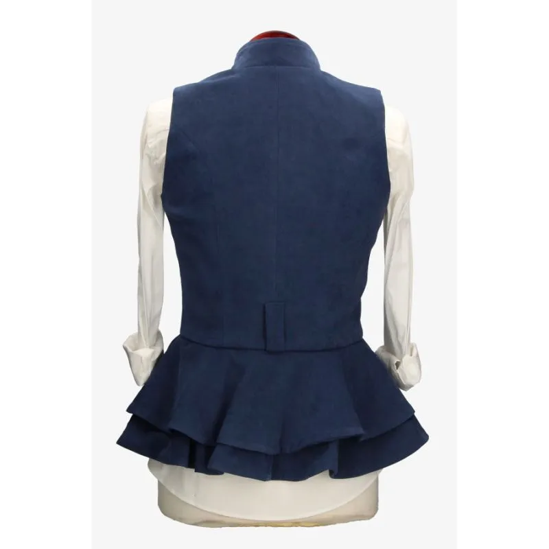 Chaleco Galatea antelina azul