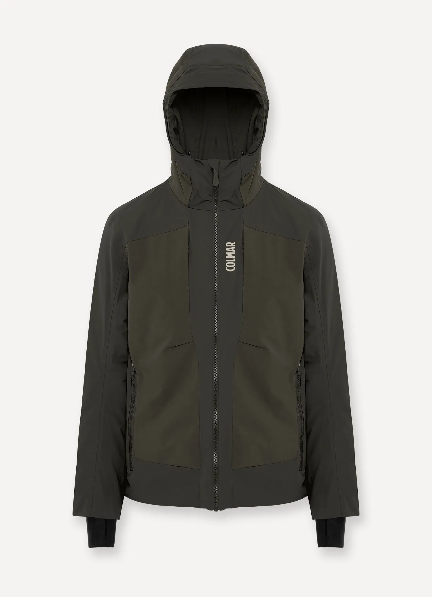 Chaqueta de esquí elástico con bolsillo trasero