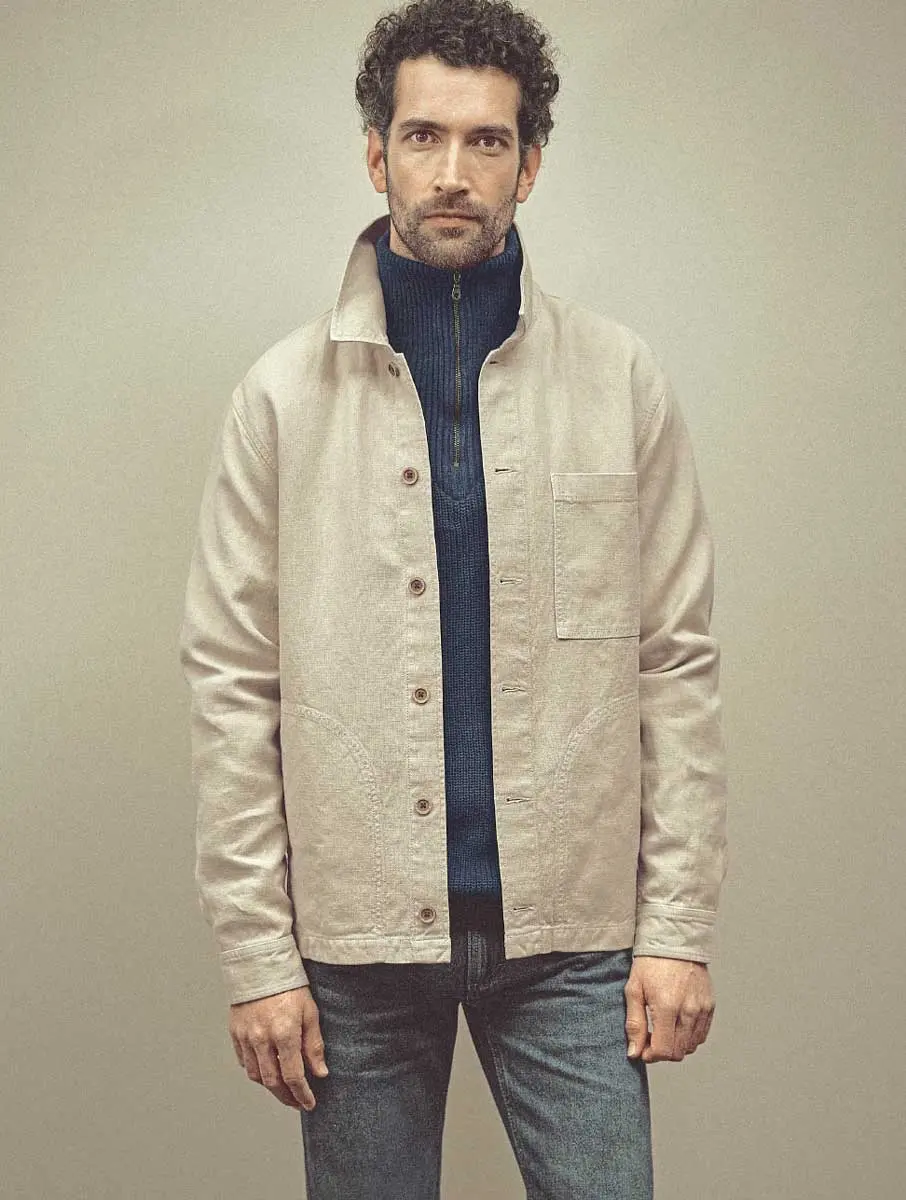 Chaqueta hombre de cáñamo y algodón ecológico