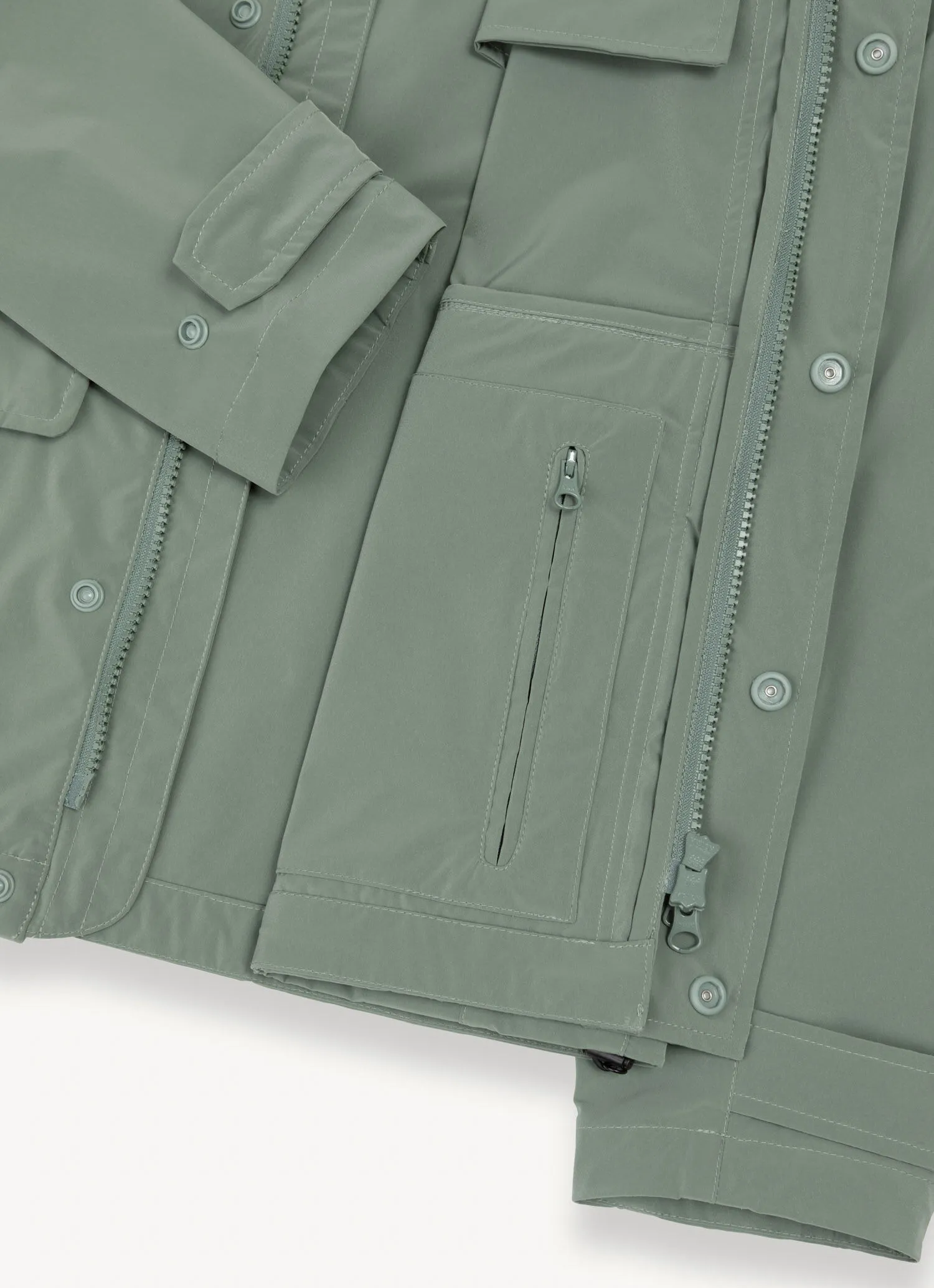 Chaqueta militar de tejido elástico